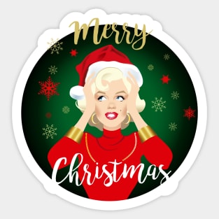 Blonde Christmas Sticker
